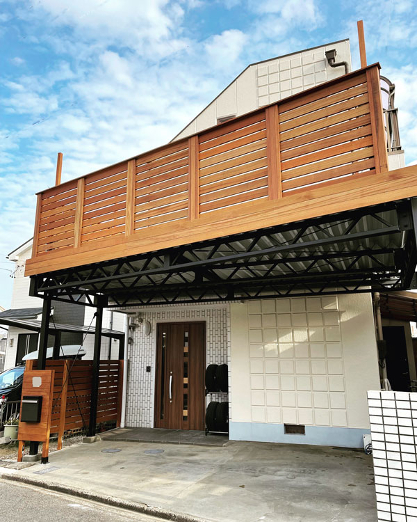 ガレージデッキ施工例(名古屋)