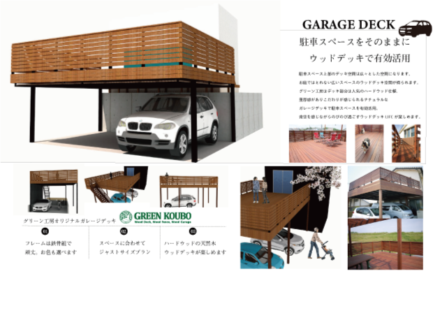 ガレージデッキのグリーン工房（愛知名古屋）施工事例のご紹介